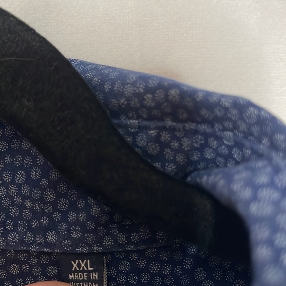 TOSCANO PRINTED BUTTON UP SHORT SLEEVE (XXL) - Picture 6 of 7